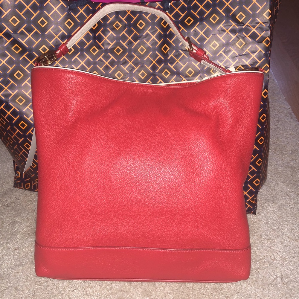 Tory Burch duet leather hobo bag